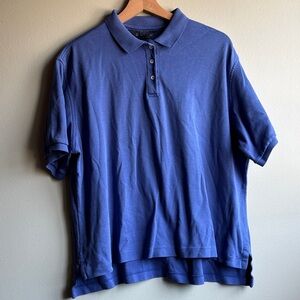 Lands' End Blue Women's Polo Top